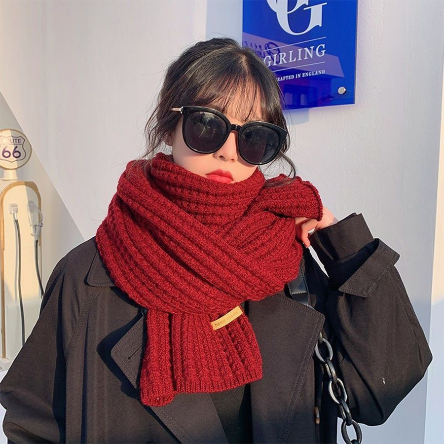 Cashmere Scarf - Lenço de caxemira quente de malha