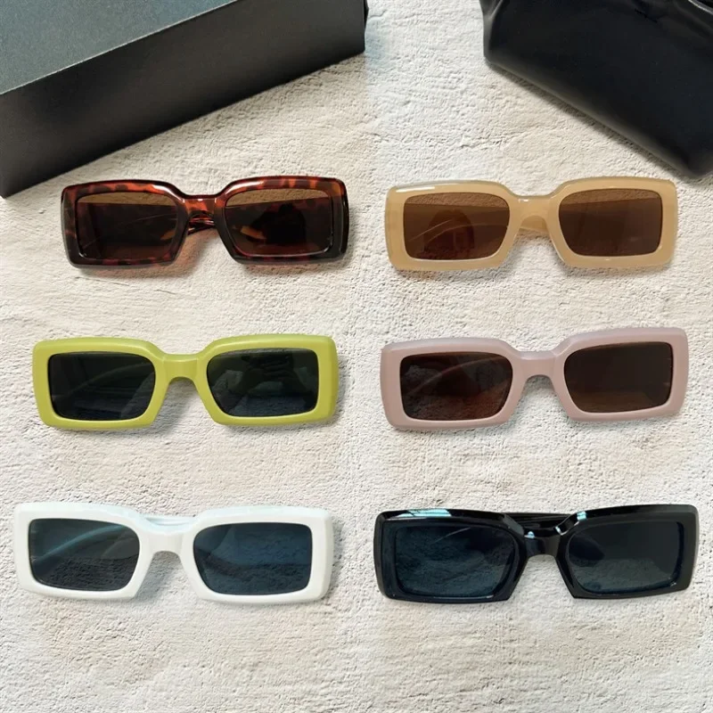 Designer Sunglasses - Novos Óculos de Sol Retangulares Pequenos