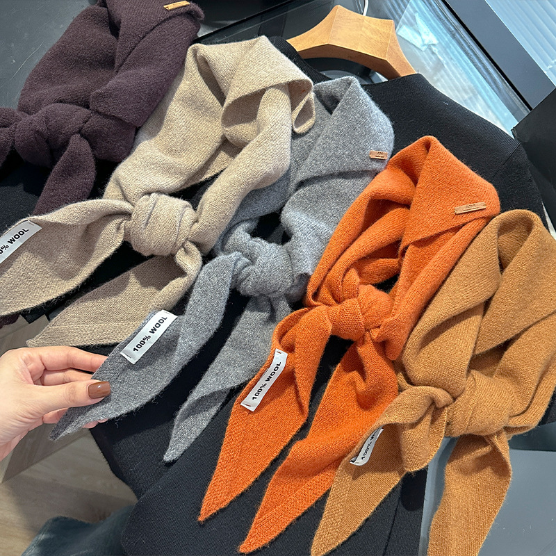 Cashmere Scarf - Lenço de malha feminino 100% lã