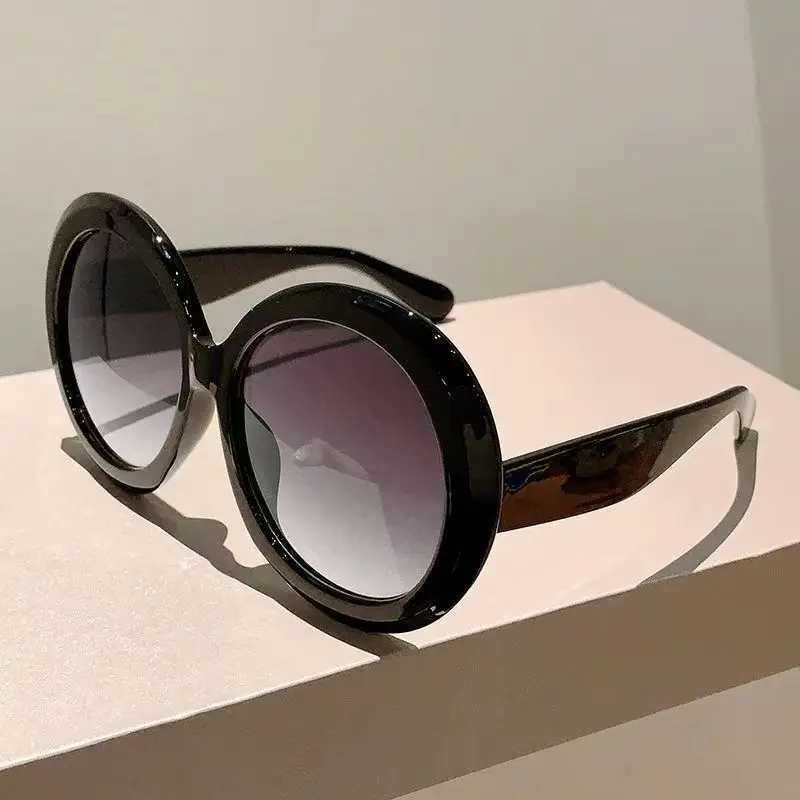Designer Sunglasses - Óculos de sol redondos de tamanho