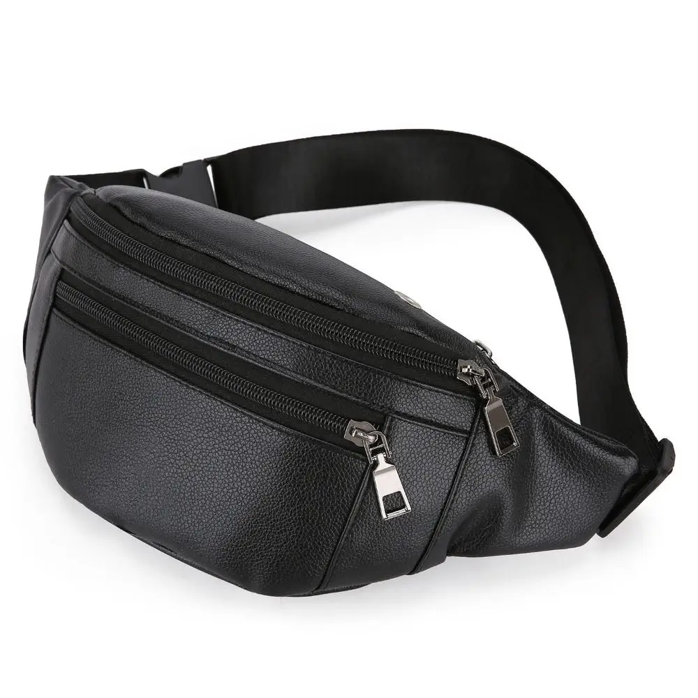 Leather Wallet Men - Bolsa Multifuncional Transversal para Dinheiro e