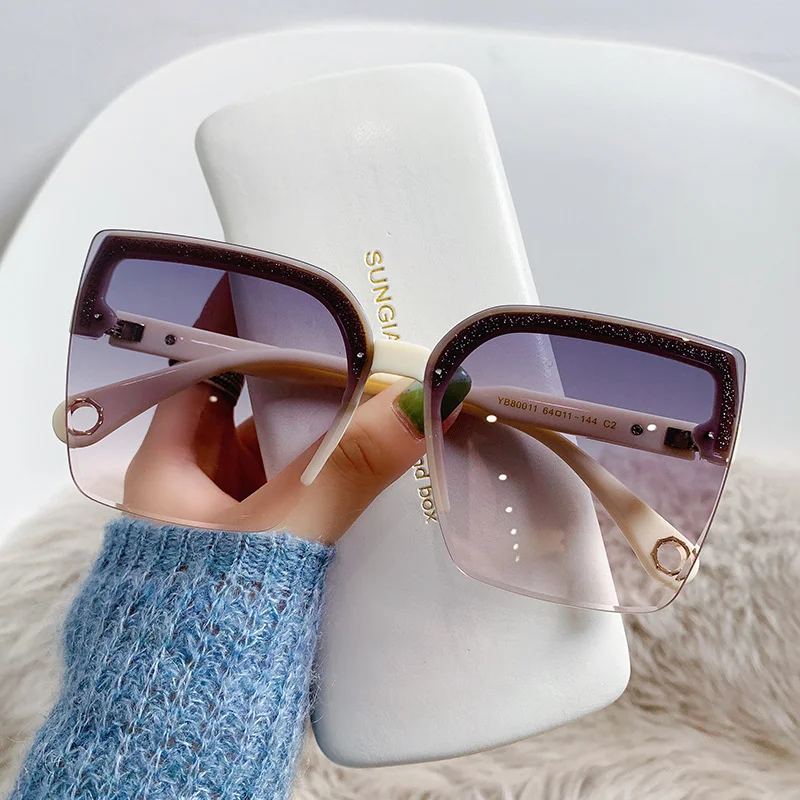 Designer Sunglasses - Óculos de Sol Oversized Unissex, Moda