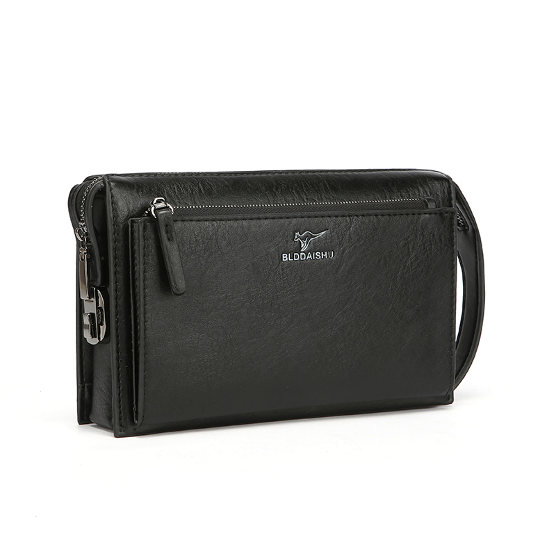 Leather Wallet Men - Nova Bolsa Carteira Masculina Antifurto com