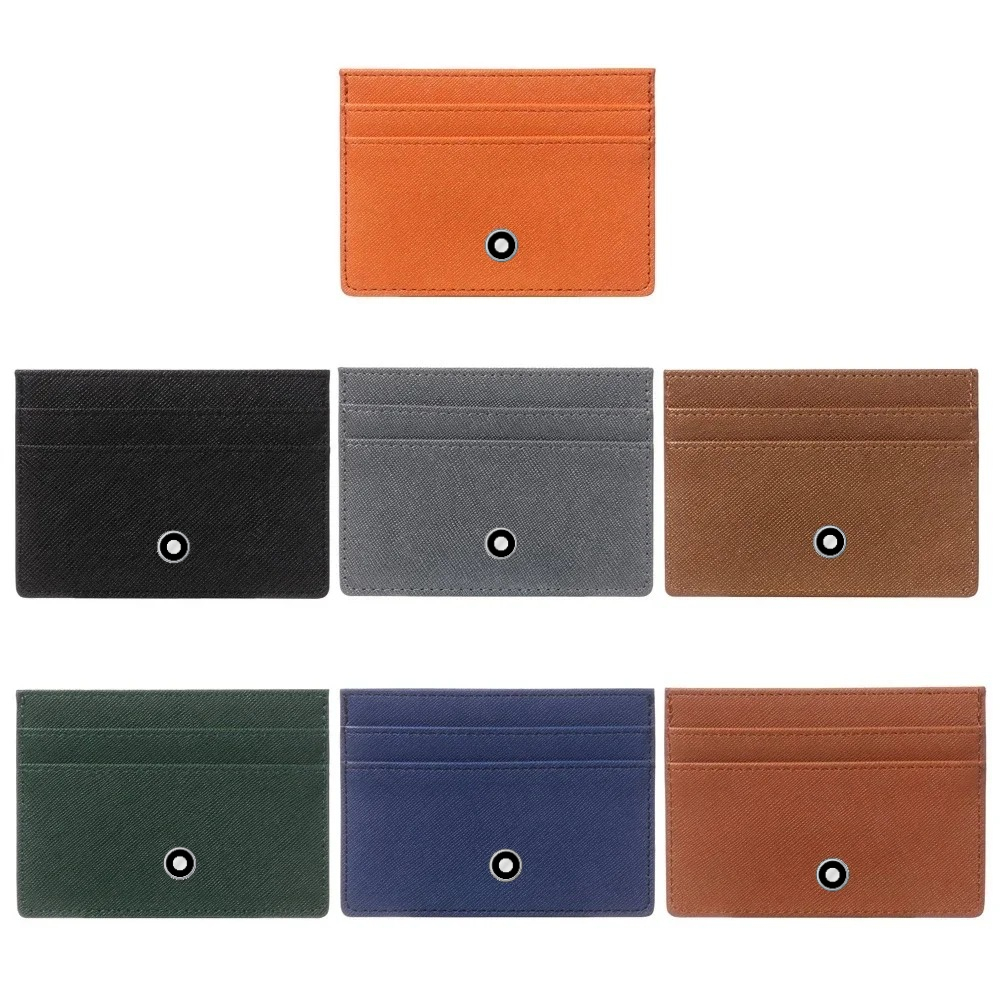 Leather Wallet Men - Carteiras Finas de Couro Minimalistas para