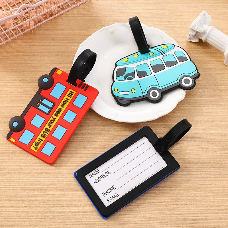 Travel Luggage Set - Etiquetas de bagagem de silicone em