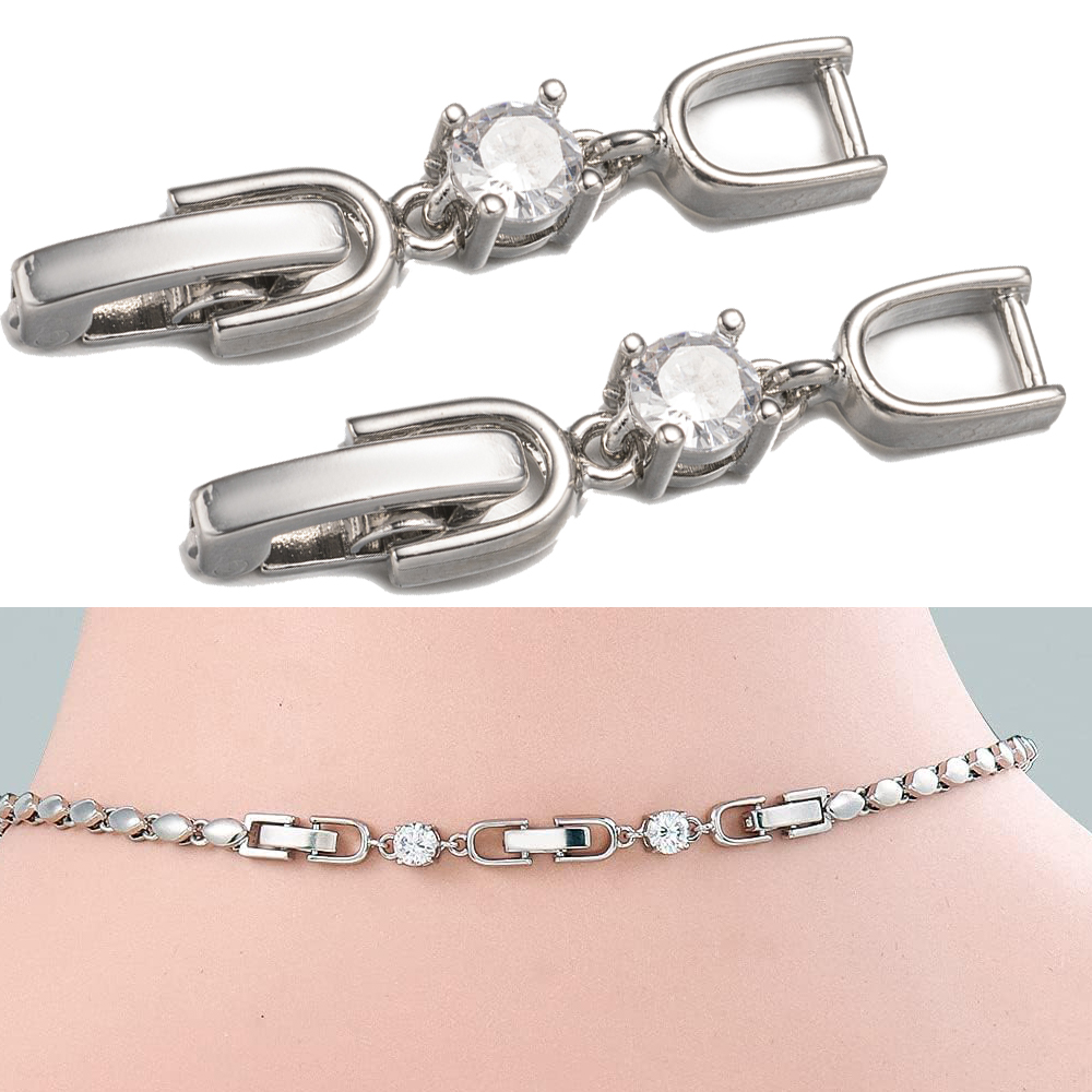 Gold Plated Jewelry - 5 pçs branco banhado a ouro