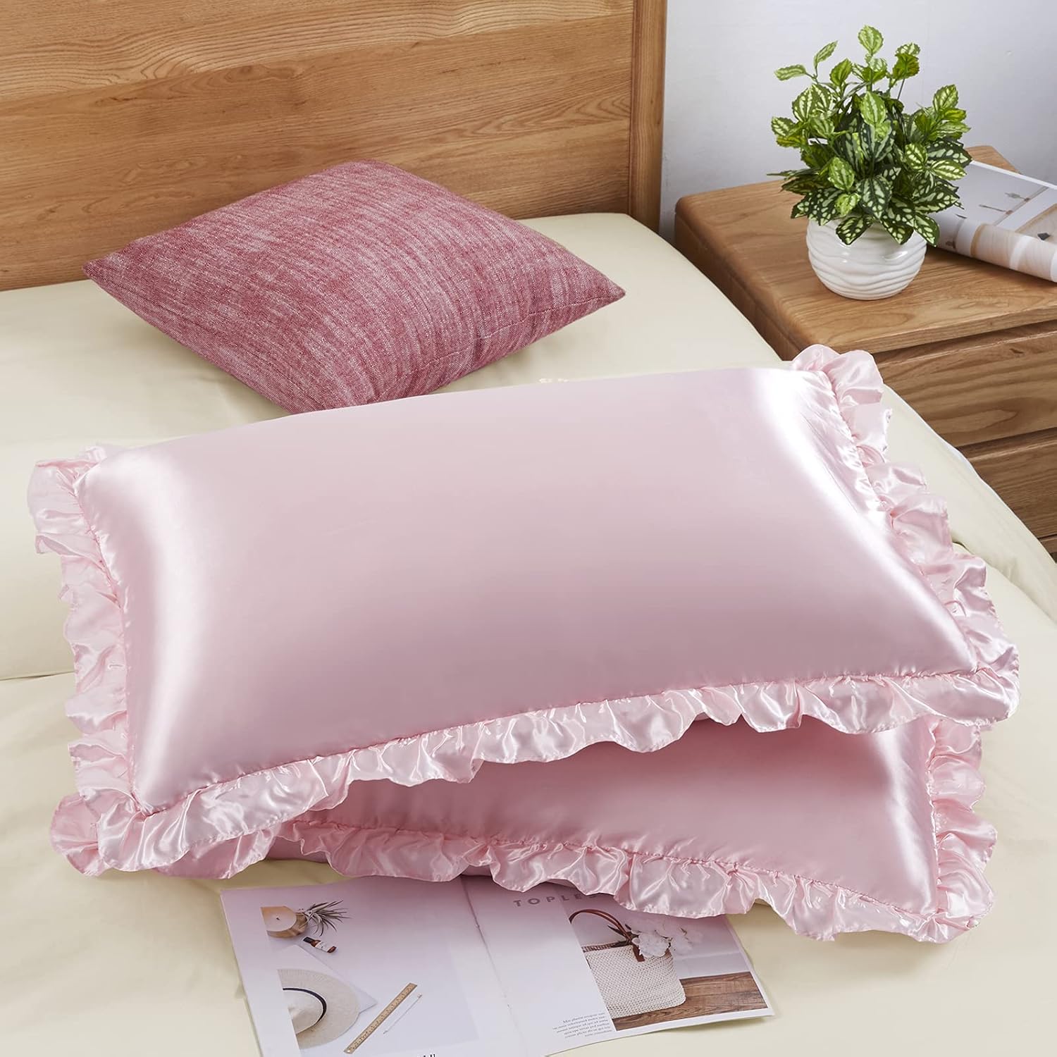Silk Pillowcase - 2 Peças de Fronhas de Cetim