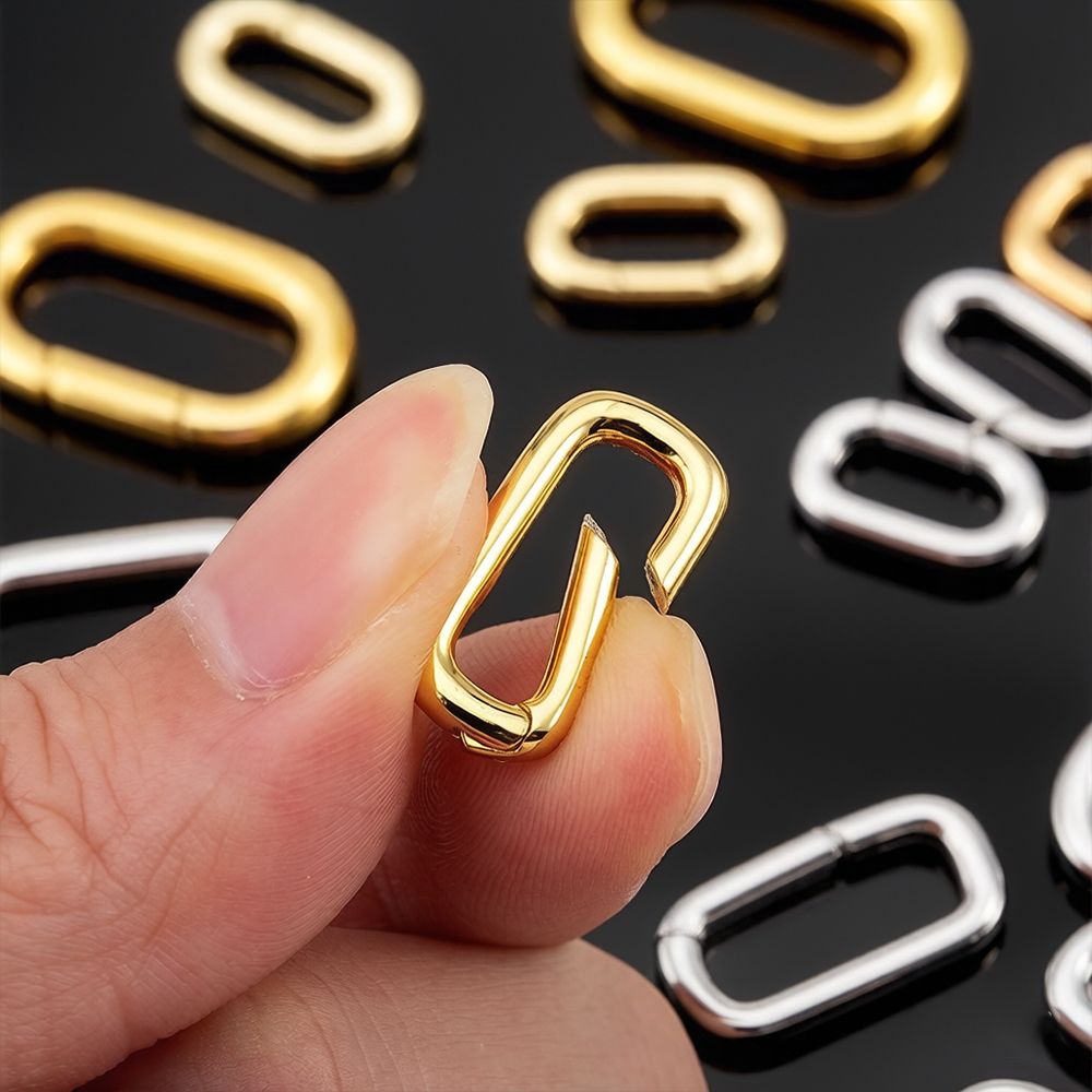 Gold Plated Jewelry - 2 peças Fechos de Colar Tipo