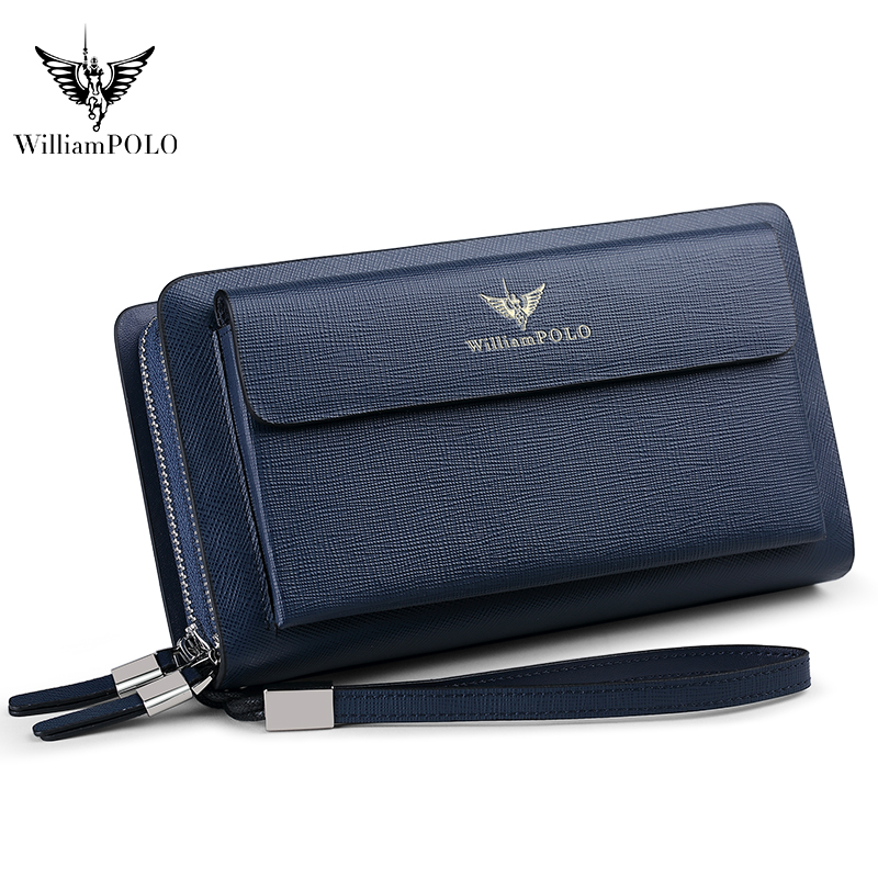 Bolsa de Mão de Couro Luxuosa  - Leather Wallet Men avaliação e preço
