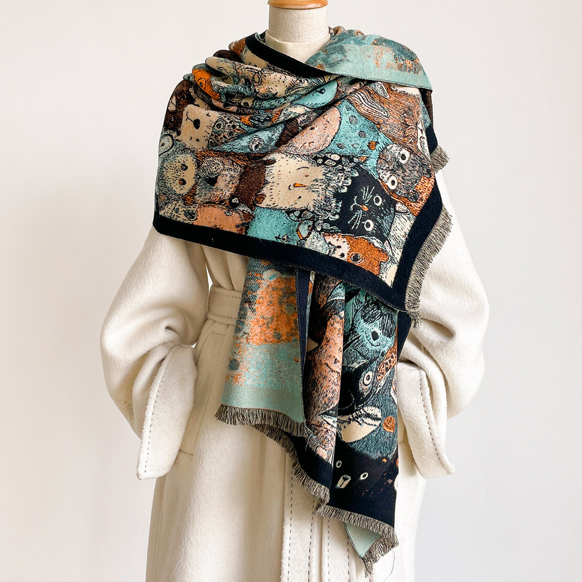 Cachecol Feminino de Imitação  - Cashmere Scarf avaliação e preço