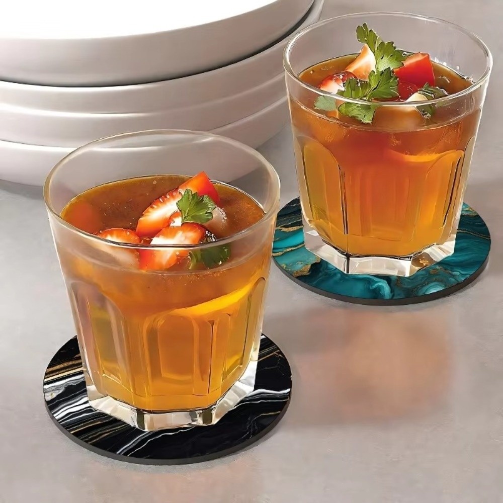 Conjunto de 6 Porta-Copos de M - Marble Coaster Set avaliação e preço