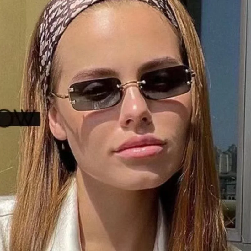 Óculos de sol quadrados sem ar - Designer Sunglasses avaliação e preço