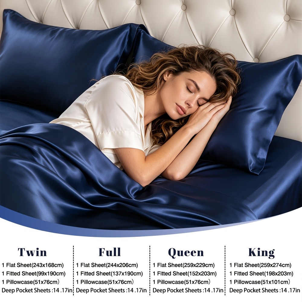 Conjunto Premium de 4 Peças de - Silk Pillowcase avaliação e preço