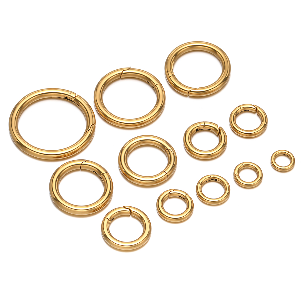 2 pçs/lote fechos de mola redo - Gold Plated Jewelry avaliação e preço