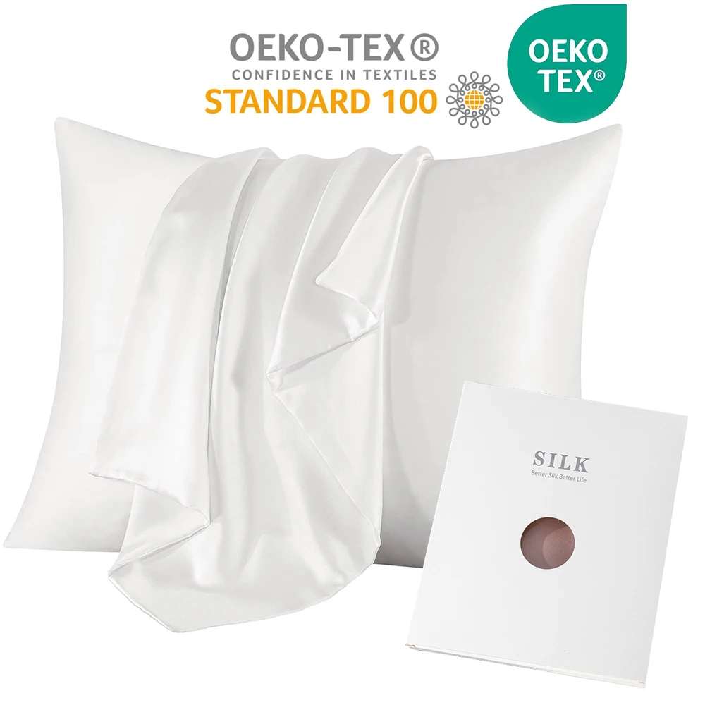 Fronha de Seda Pura Natural de - Silk Pillowcase avaliação e preço