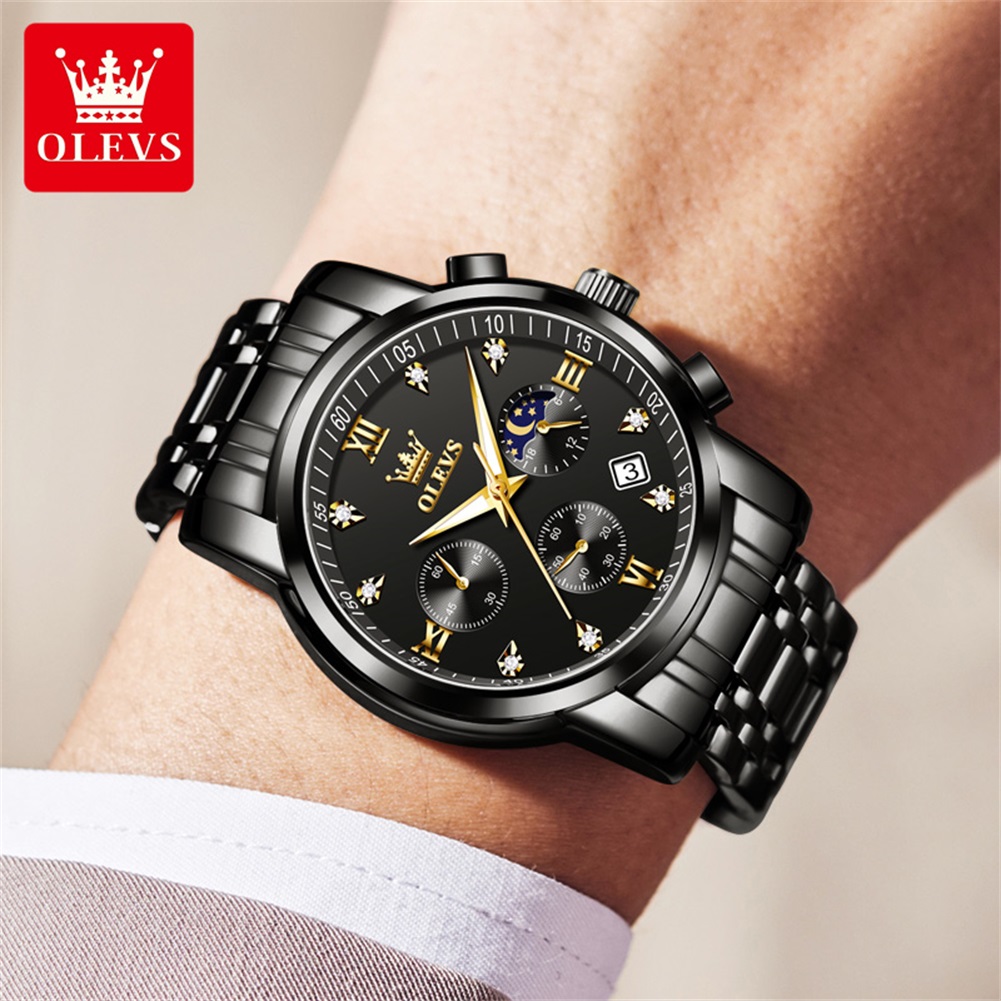 Olevs relógios masculinos popu - Luxury Watch Men avaliação e preço