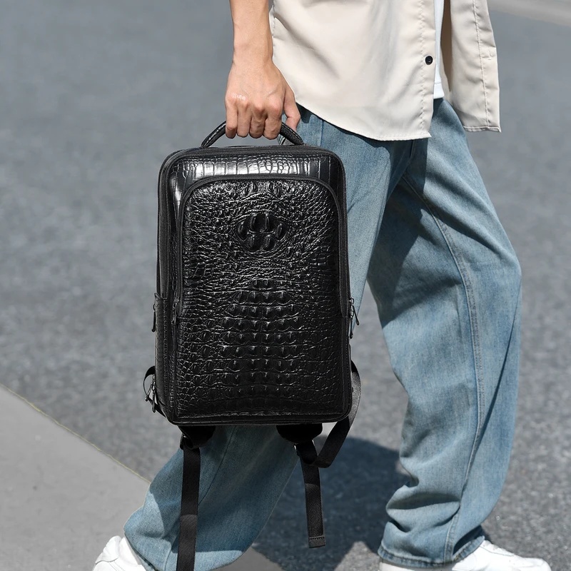 Nova mochila masculina de cour - Leather Briefcase avaliação e preço