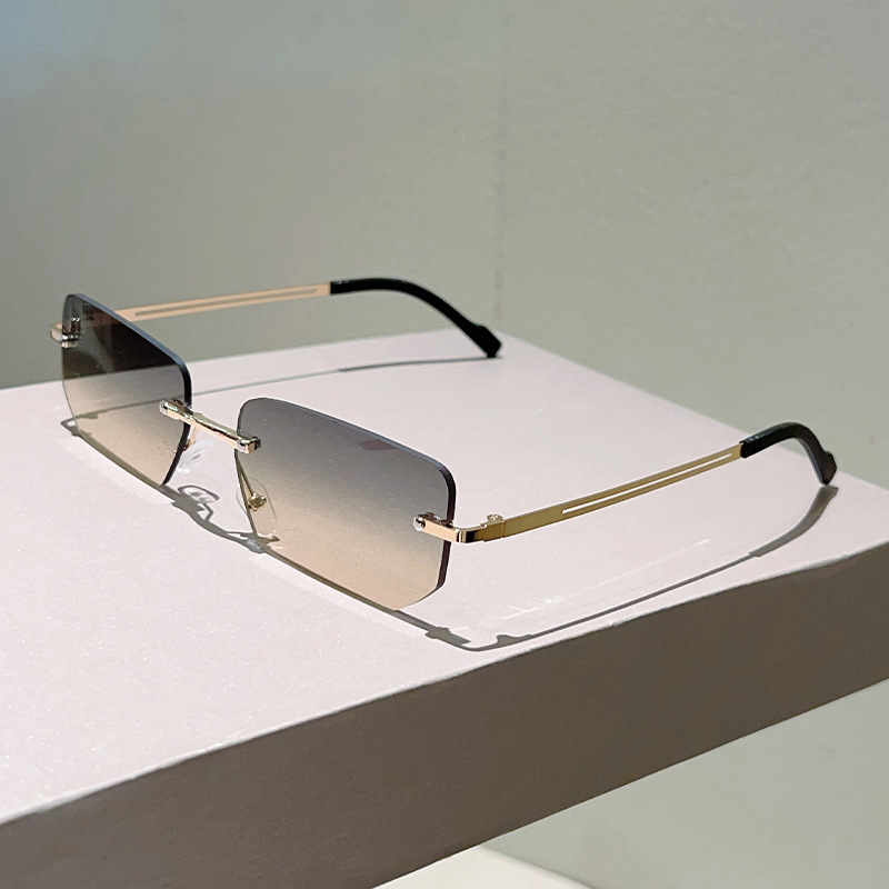Óculos de sol retangulares sem - Sunglasses Uv400 avaliação e preço
