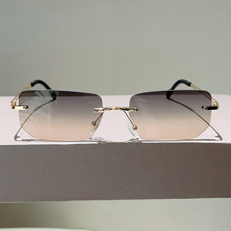 Óculos de sol retangulares sem - Sunglasses Uv400 avaliação e preço