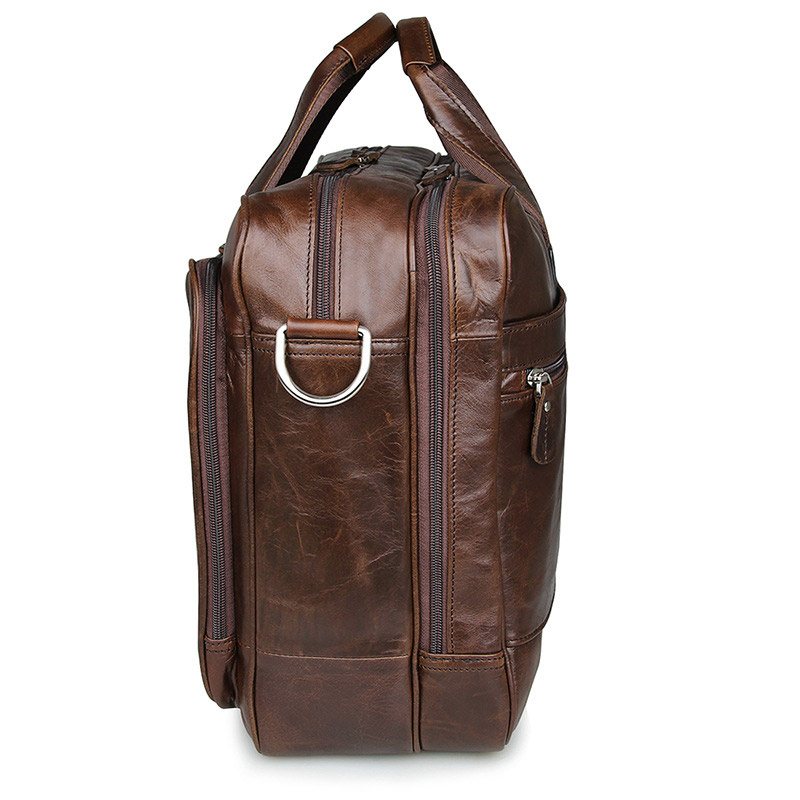LACHIOUR Bolsa de couro genuín - Leather Briefcase avaliação e preço