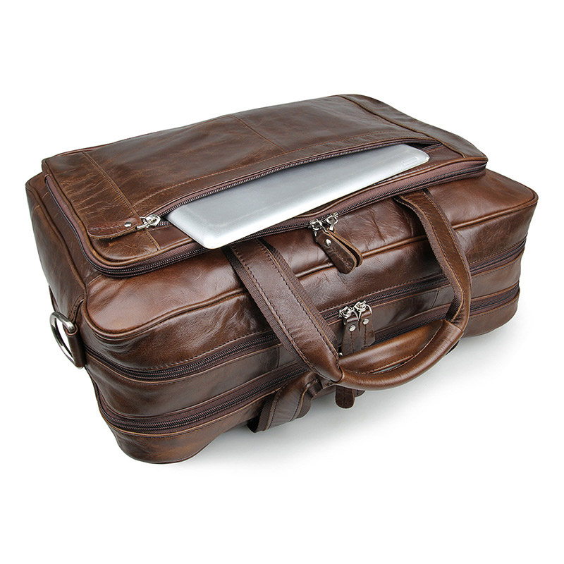 LACHIOUR Bolsa de couro genuín - Leather Briefcase avaliação e preço