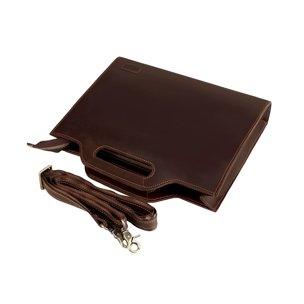 Bolsa para laptop masculina, b - Leather Briefcase avaliação e preço
